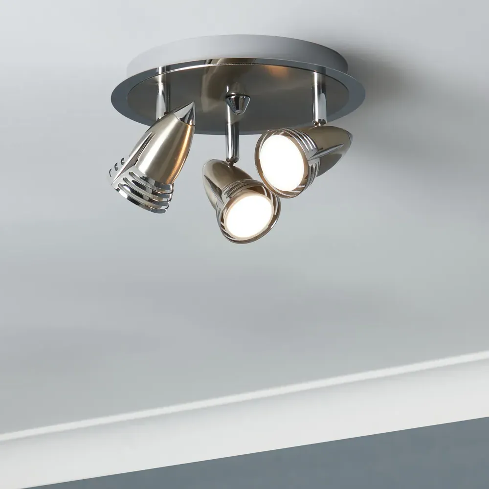 Ezra 3 Spot Light Plate - Silver