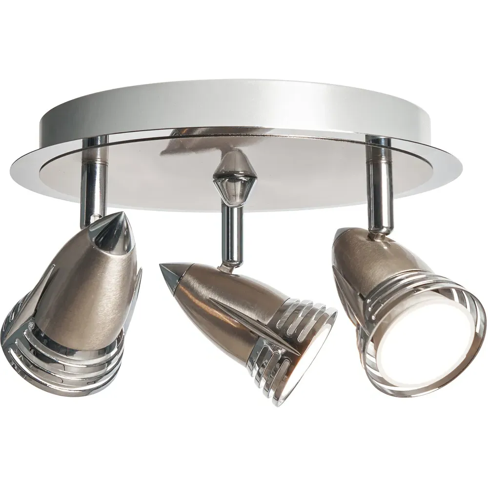 Ezra 3 Spot Light Plate - Silver