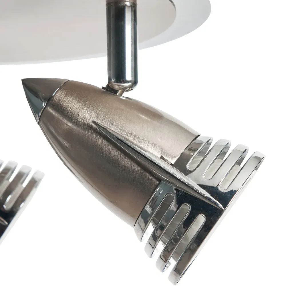 Ezra 3 Spot Light Plate - Silver