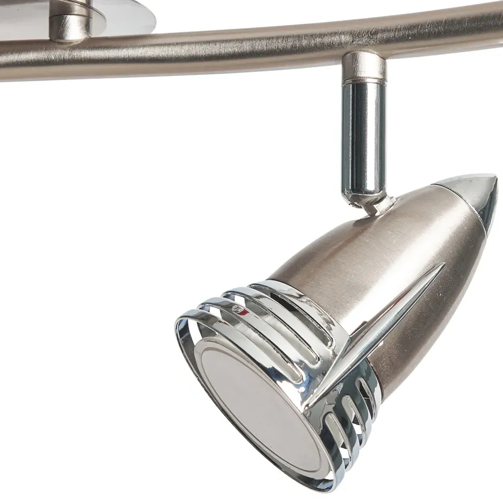 Ezra 4 Spot Light Bar - Silver, Satin Nickel