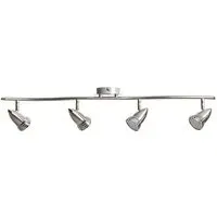 Ezra 4 Spot Light Bar - Silver, Satin Nickel