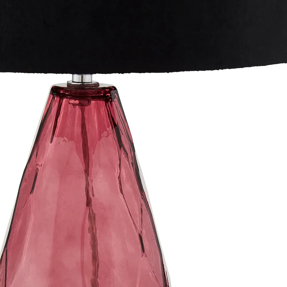 Wynter Table Lamp - Purple, Glass