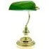 Bankers Desk Lamp - Green, Brass