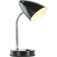 Cone Flexible Neck Desk Lamp - Black