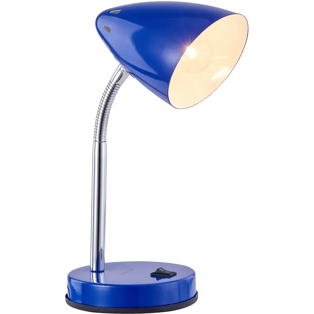 Cone Flexible Neck Desk Lamp - Blue