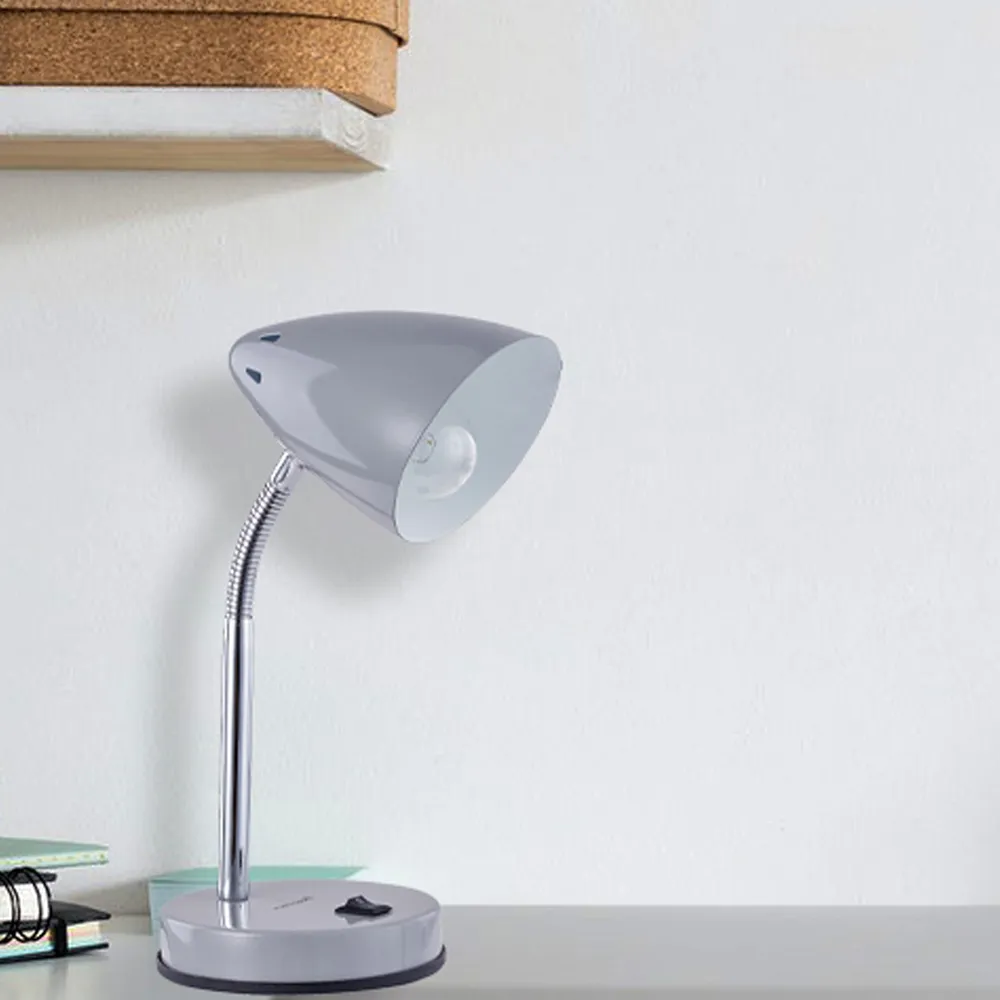 Cone Flexible Neck Desk Lamp - Grey