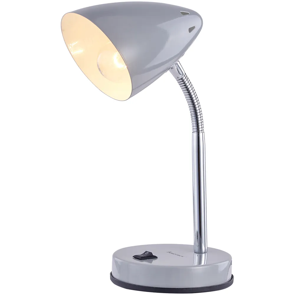 Cone Flexible Neck Desk Lamp - Grey