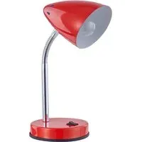 Cone Flexible Neck Desk Lamp - Red
