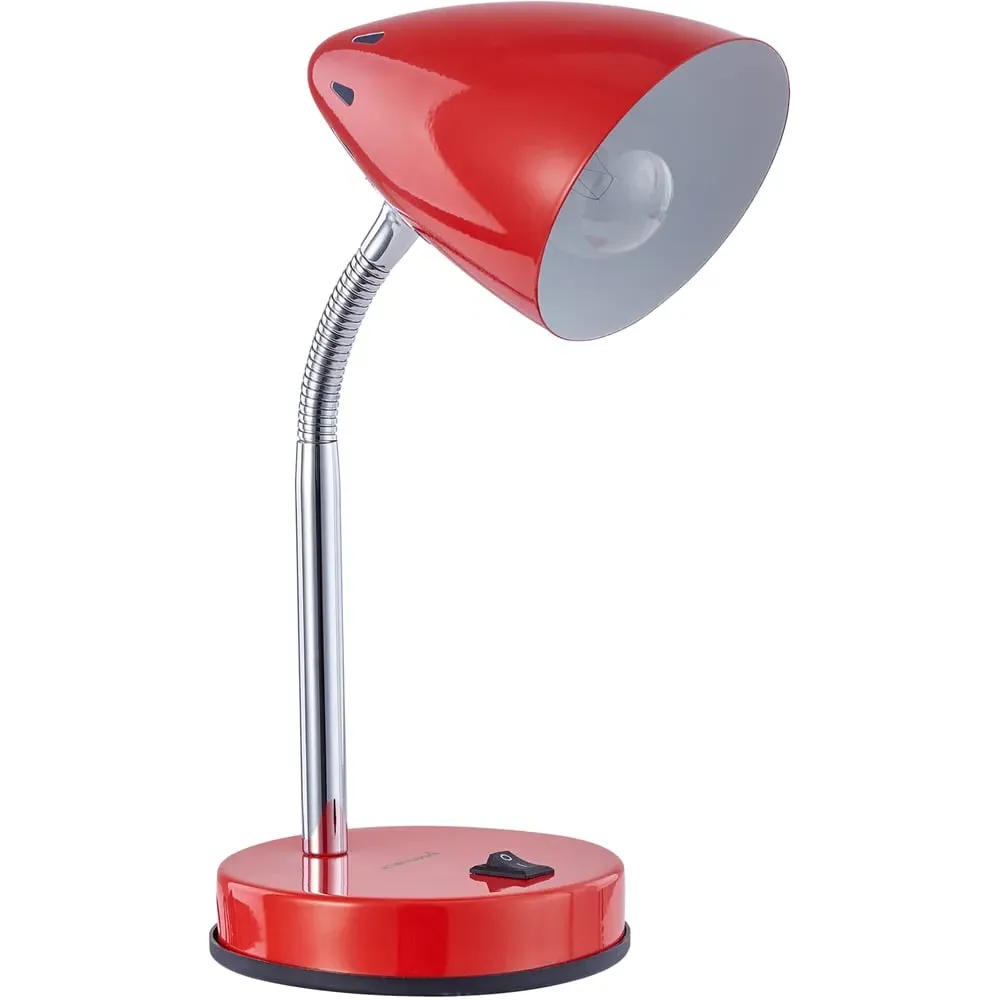 Cone Flexible Neck Desk Lamp - Red