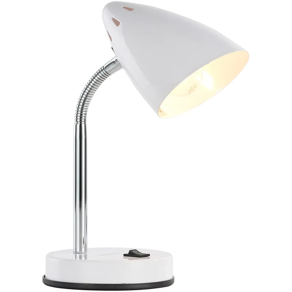 Cone Flexible Neck Desk Lamp - White