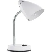 Cone Flexible Neck Desk Lamp - White