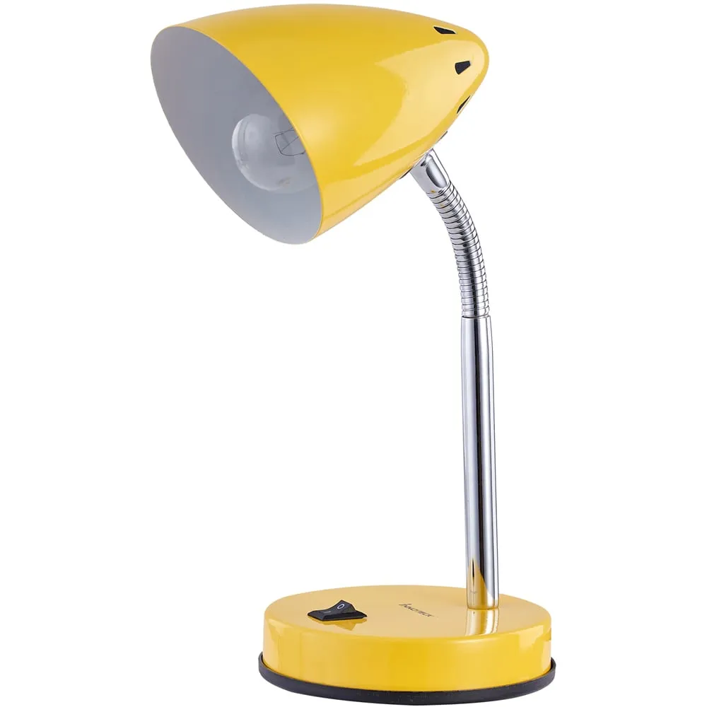 Cone Flexible Neck Desk Lamp - Yellow