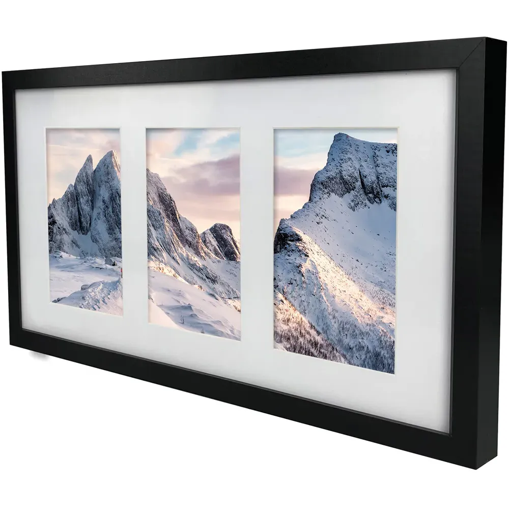 Essentials 3-in-1 Photo Frame - Black, Wood