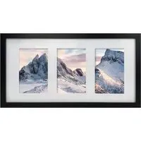 Essentials 3-in-1 Photo Frame - Black, Wood