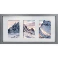 Essentials 3-in-1 Photo Frame - Grey, Wood