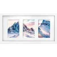 Essentials 3-in-1 Photo Frame - White, Wood