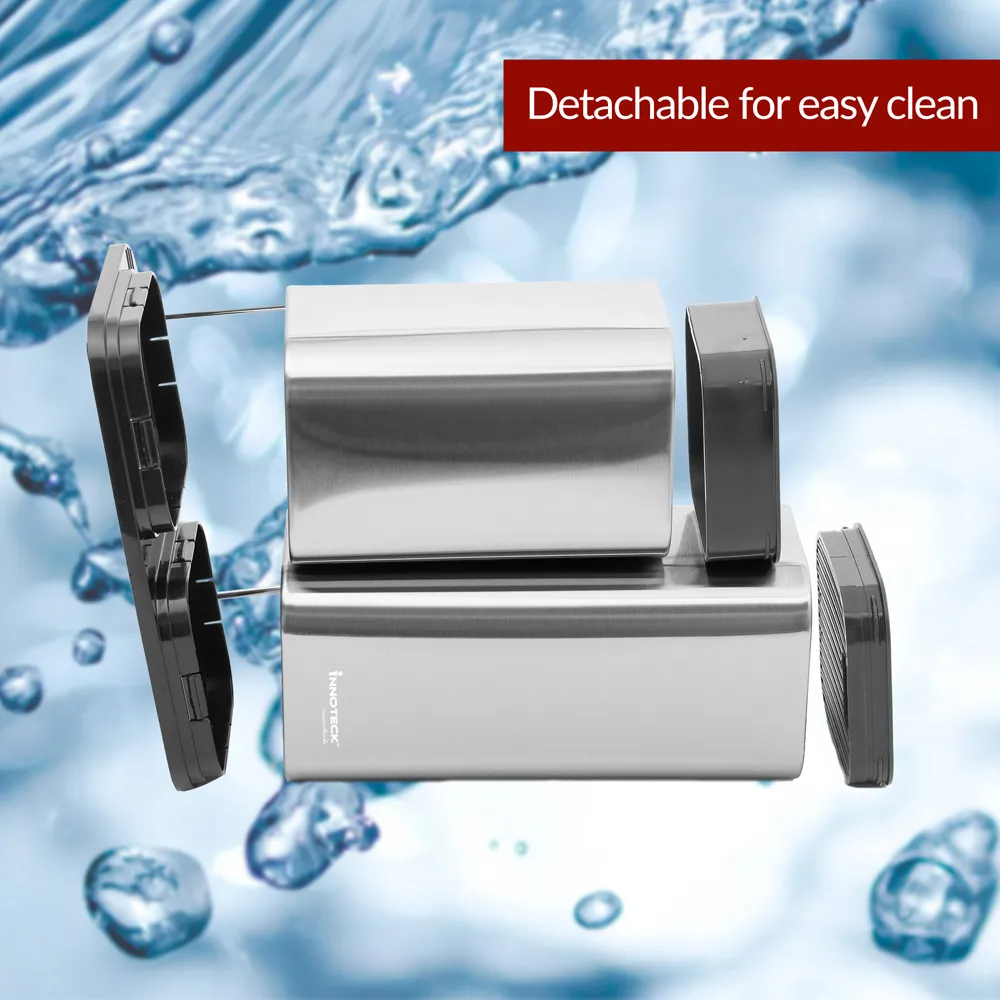 Essentials 3-in-1 Utensil Holder - Silver, Stainless Steel