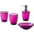 Essentials 4 Piece Bathroom Accessory Set - Red