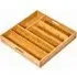 Essentials 6 Compartment Cutlery Tray - Brown, Bamboo