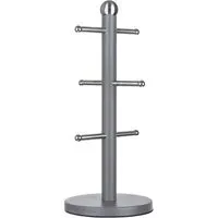 Essentials 6-Cup Mug Tree - Grey, Stainless Steel