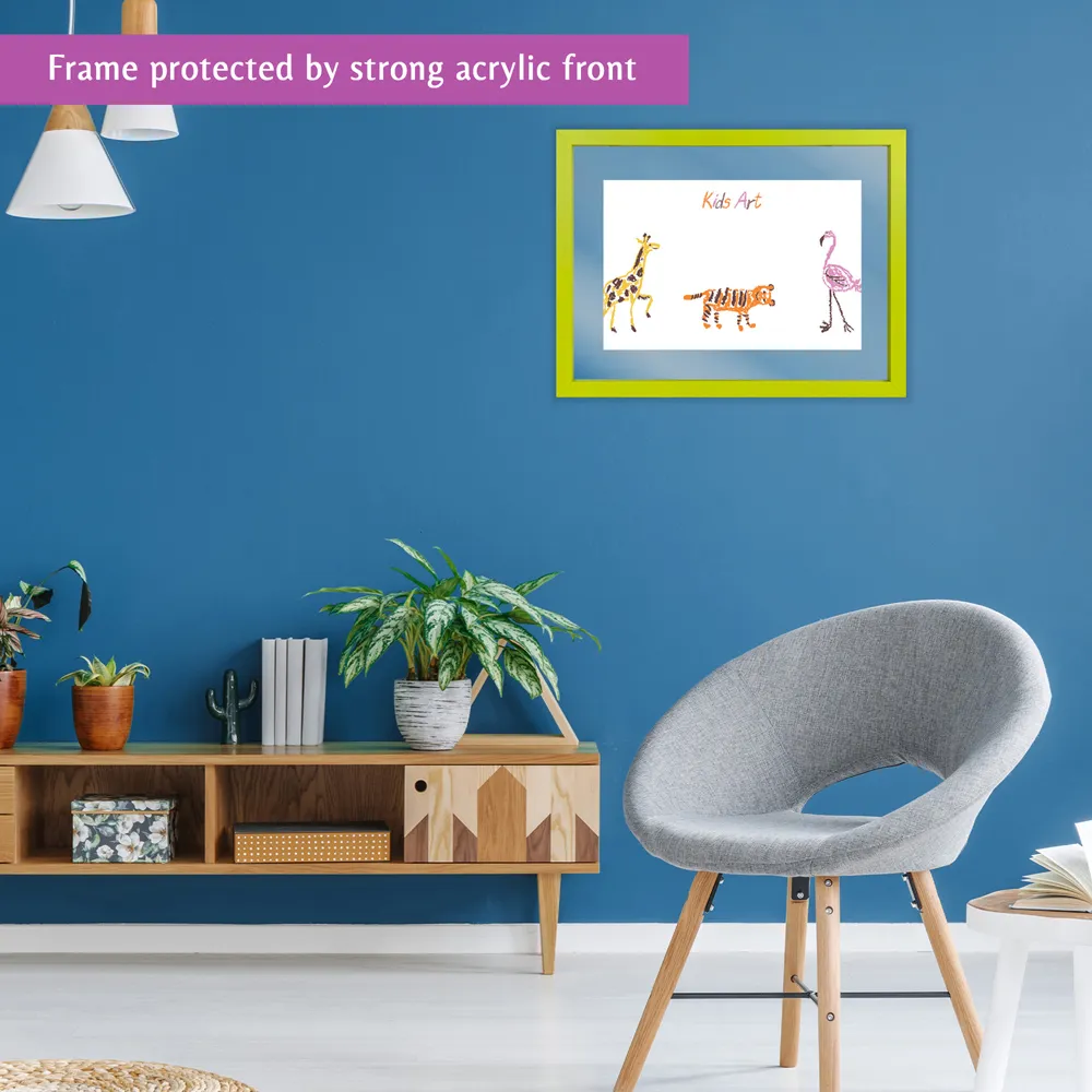 Essentials Children Artwork Gallery Photo Frame - Green