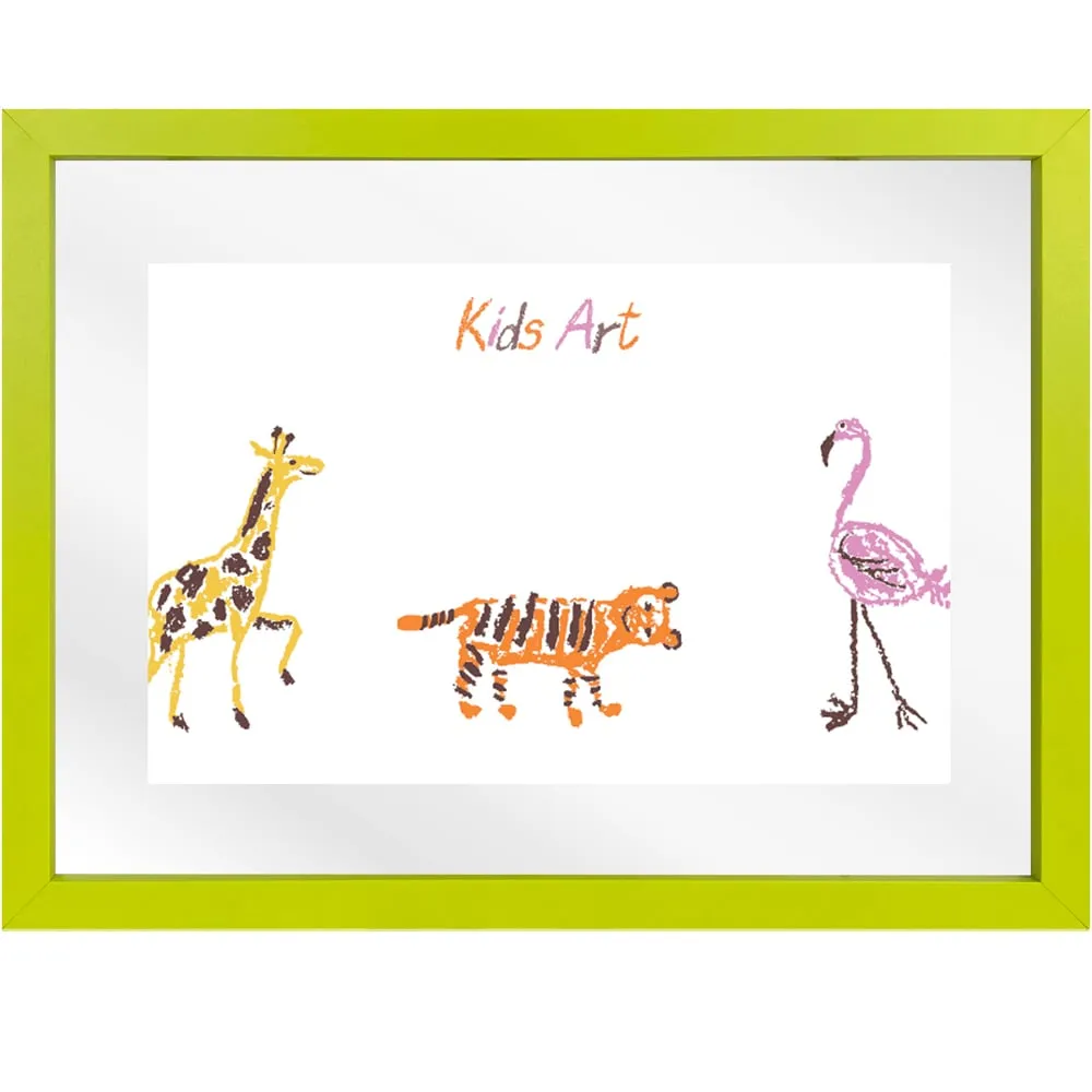 Essentials Children Artwork Gallery Photo Frame - Green image