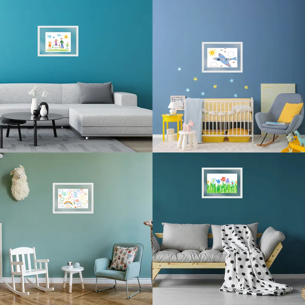 Essentials Children Artwork Gallery Photo Frame - White