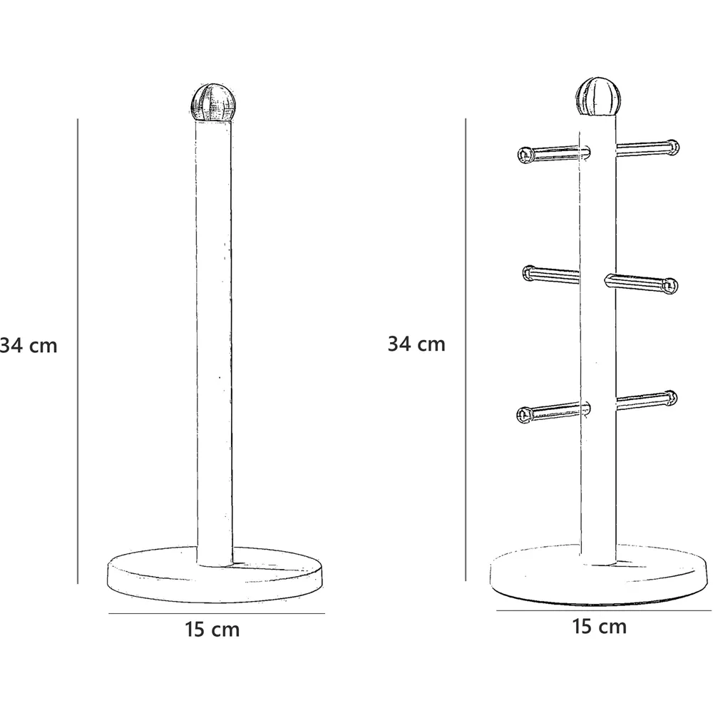 Essentials Paper Towel Holder - Cream, Stainless Steel