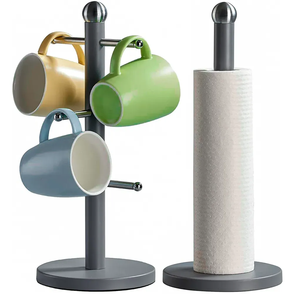 Essentials Paper Towel Holder - Grey, Stainless Steel