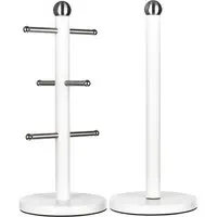 Essentials Paper Towel Holder - White, Stainless Steel