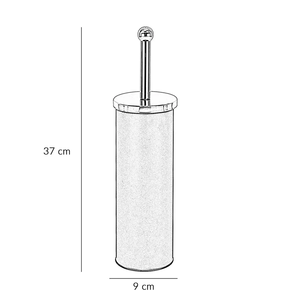 Essentials Toilet Brush and Holder - Grey, Matt