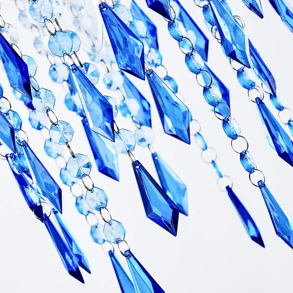 Ocean Blue Ceiling Chandelier Light - Acrylic