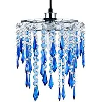 Ocean Blue Ceiling Chandelier Light - Acrylic