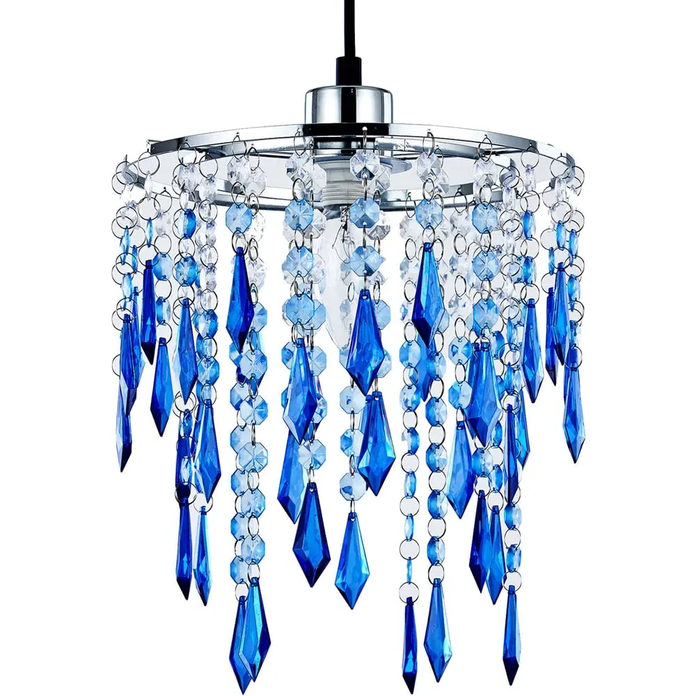 Ocean Blue Ceiling Chandelier Light - Acrylic