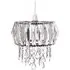 Prismatic Drum Shade Ceiling Chandelier Light - Clear, Acrylic