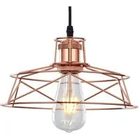Rose Copper Ceiling Pendant Light Shade - Brown