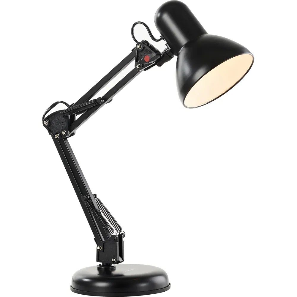 Swing Arm Desk Lamp - Black