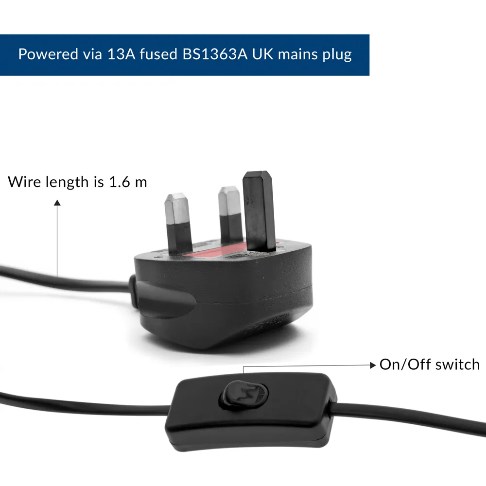 Swing Arm Desk Lamp - Black