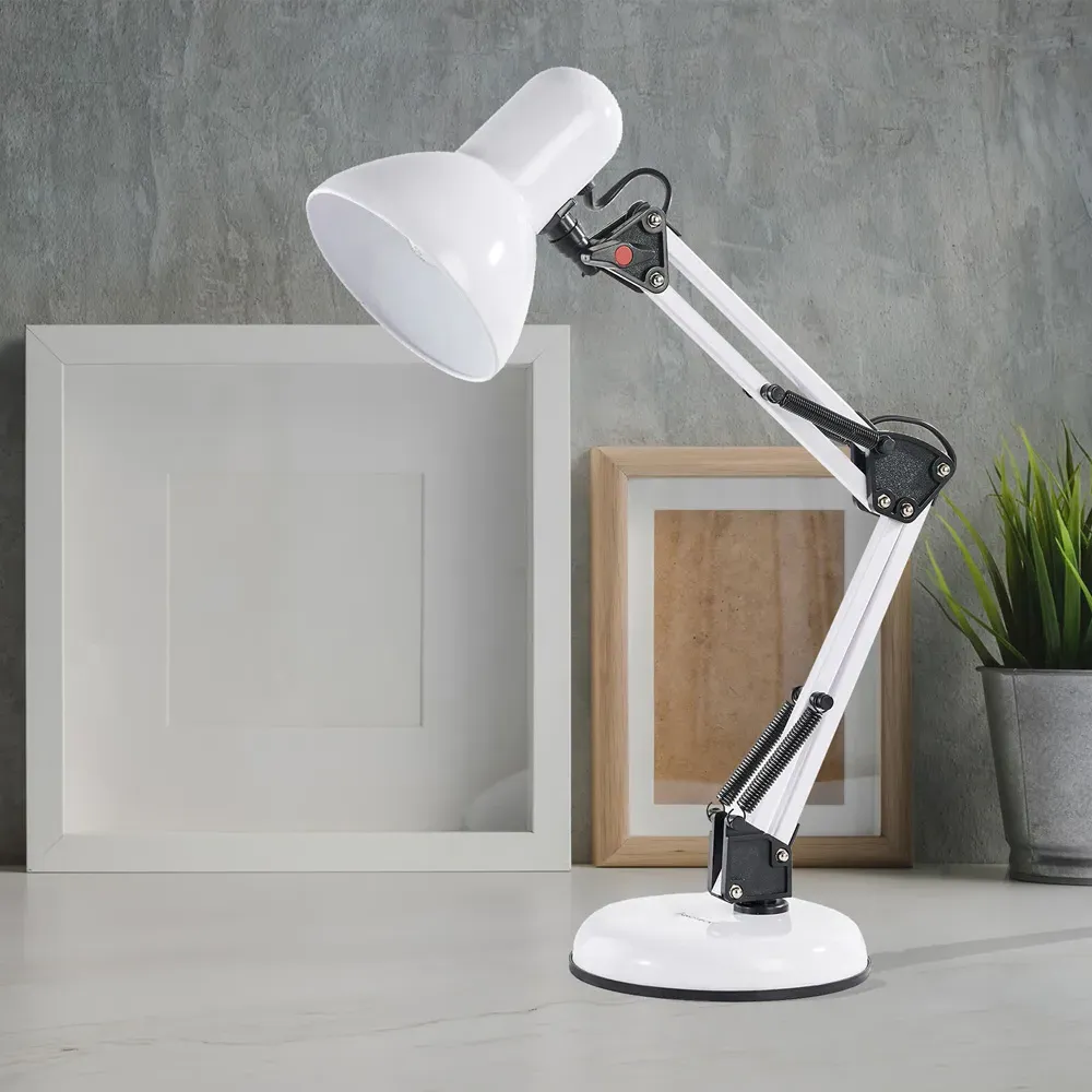 Swing Arm Desk Lamp - White