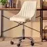 Brent Swivel Office Chair - Off White