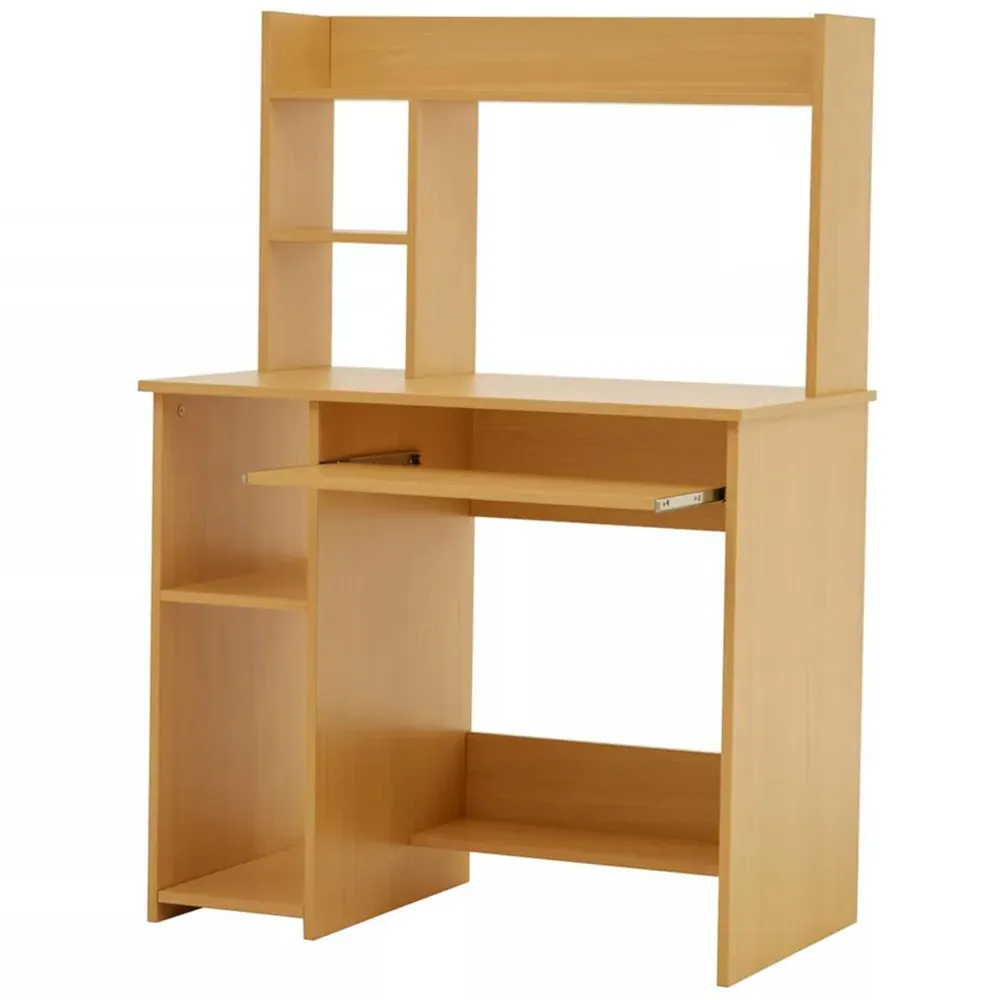 Housewares Home Office Desk with Storage - Brown