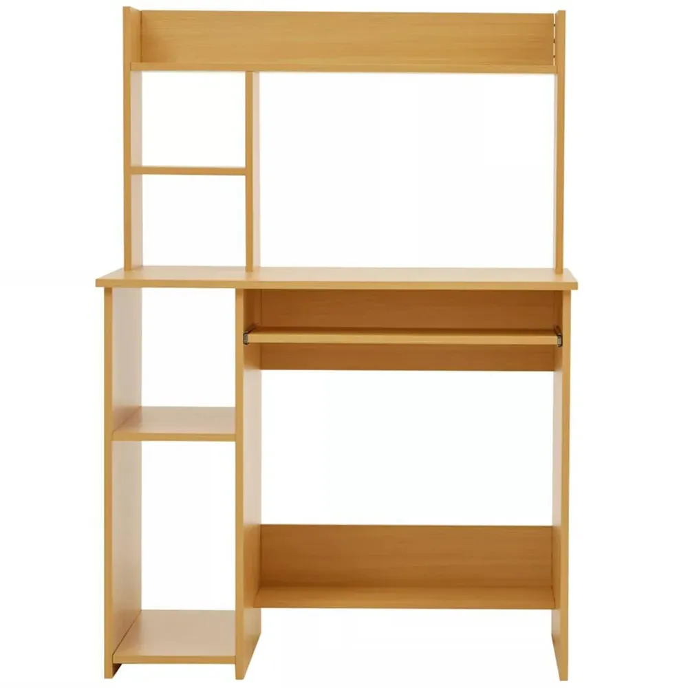 Housewares Home Office Desk with Storage - Brown