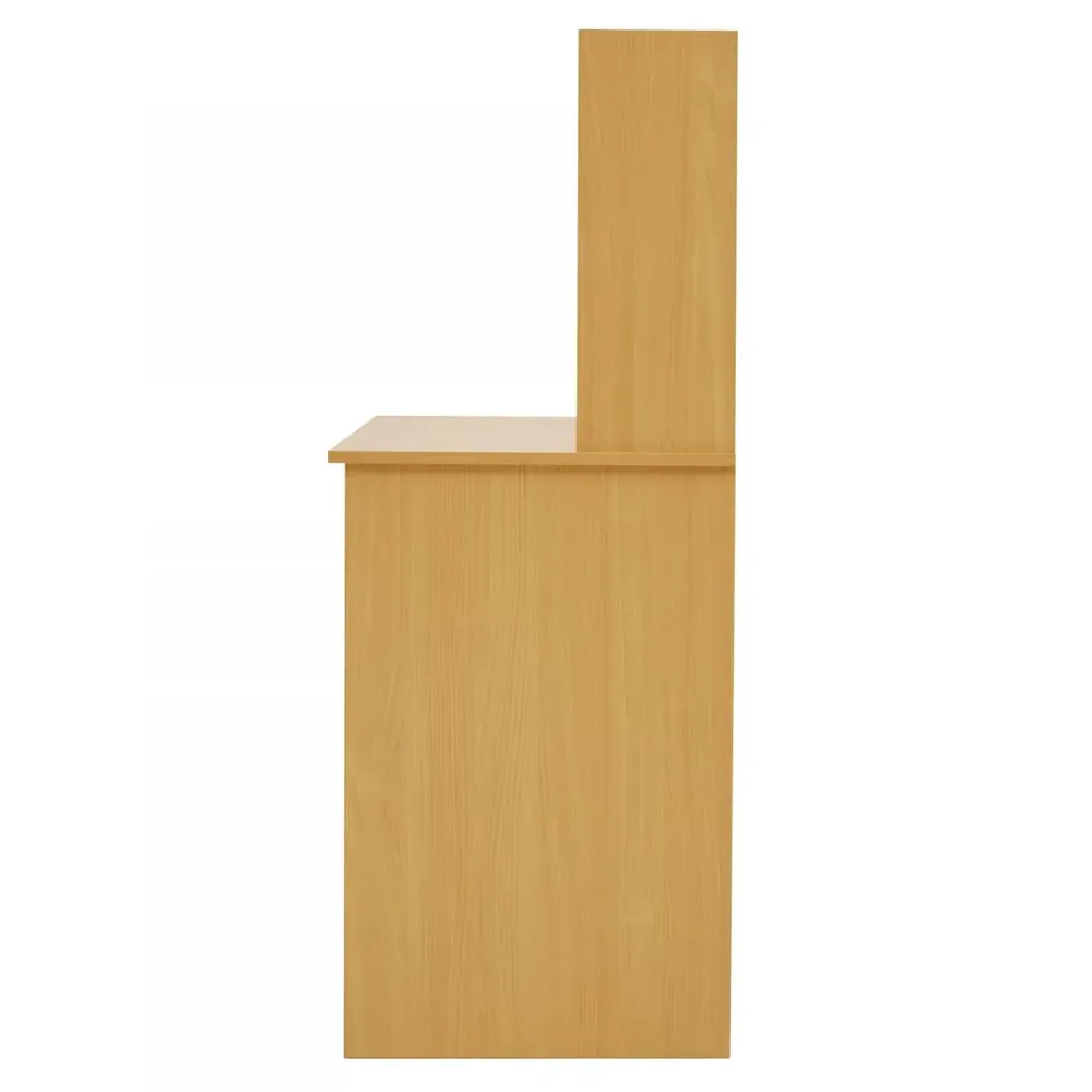 Housewares Home Office Desk with Storage - Brown