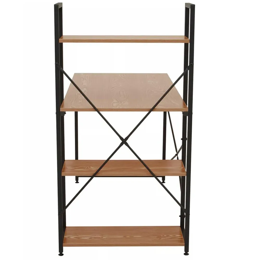 Laxton Desk with Shelves - Red Pomelo, Chipboard