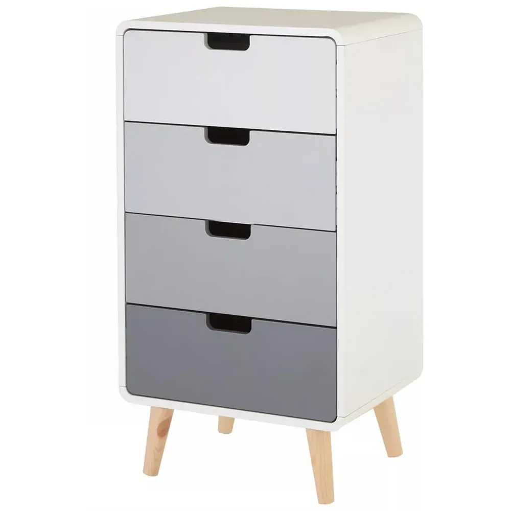 Milo 4 Drawer Cabinet - Multi, Pine