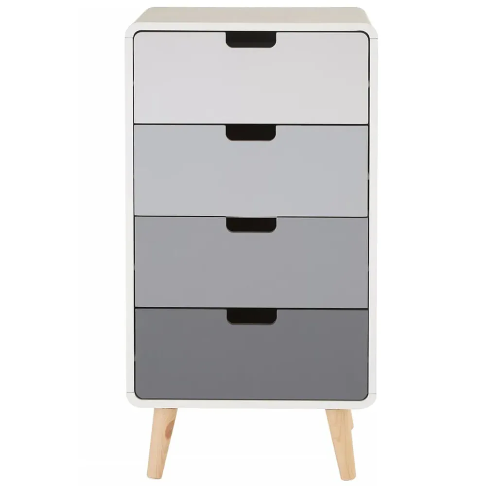 Milo 4 Drawer Cabinet - Multi, Pine