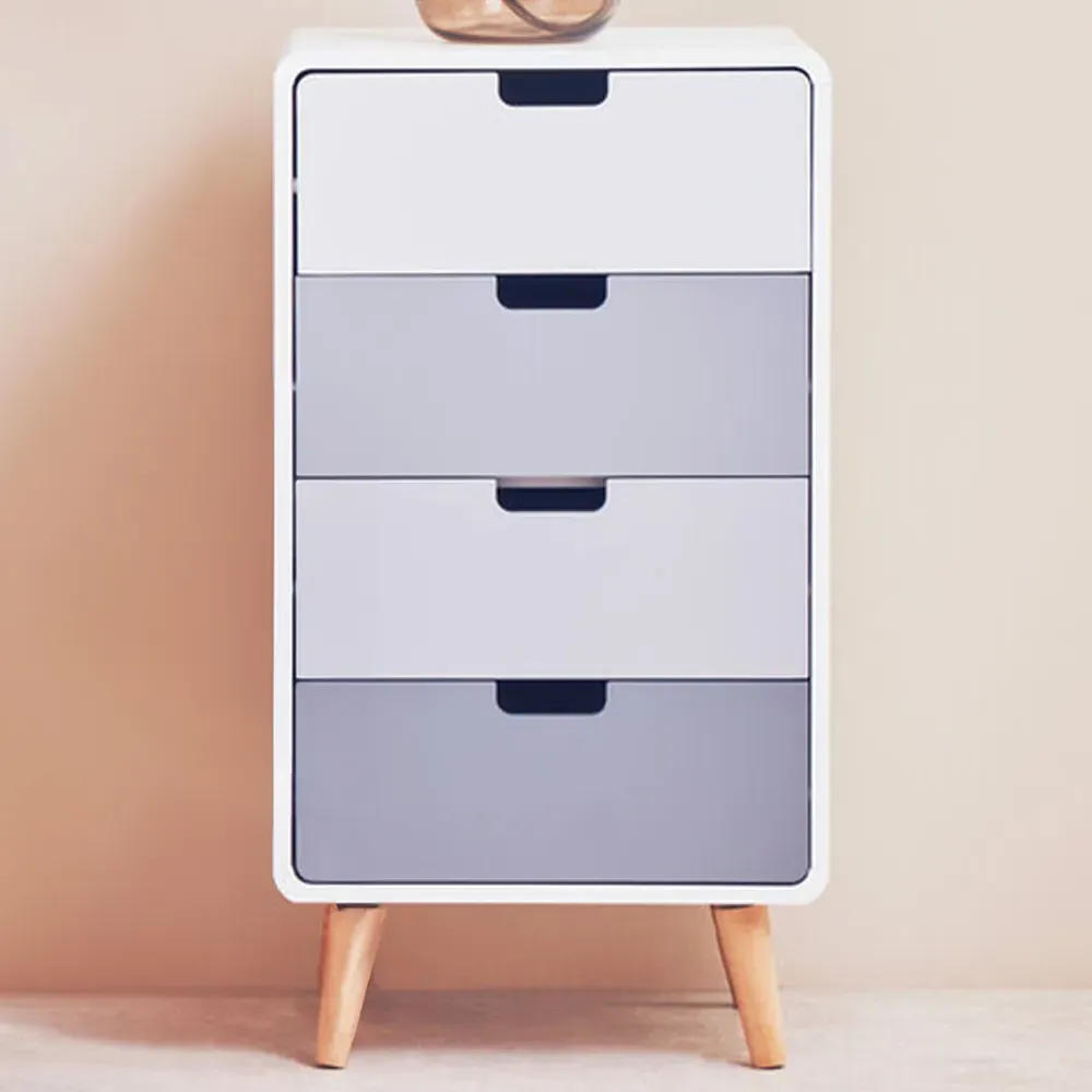 Milo 4 Drawer Cabinet - Multi, Pine