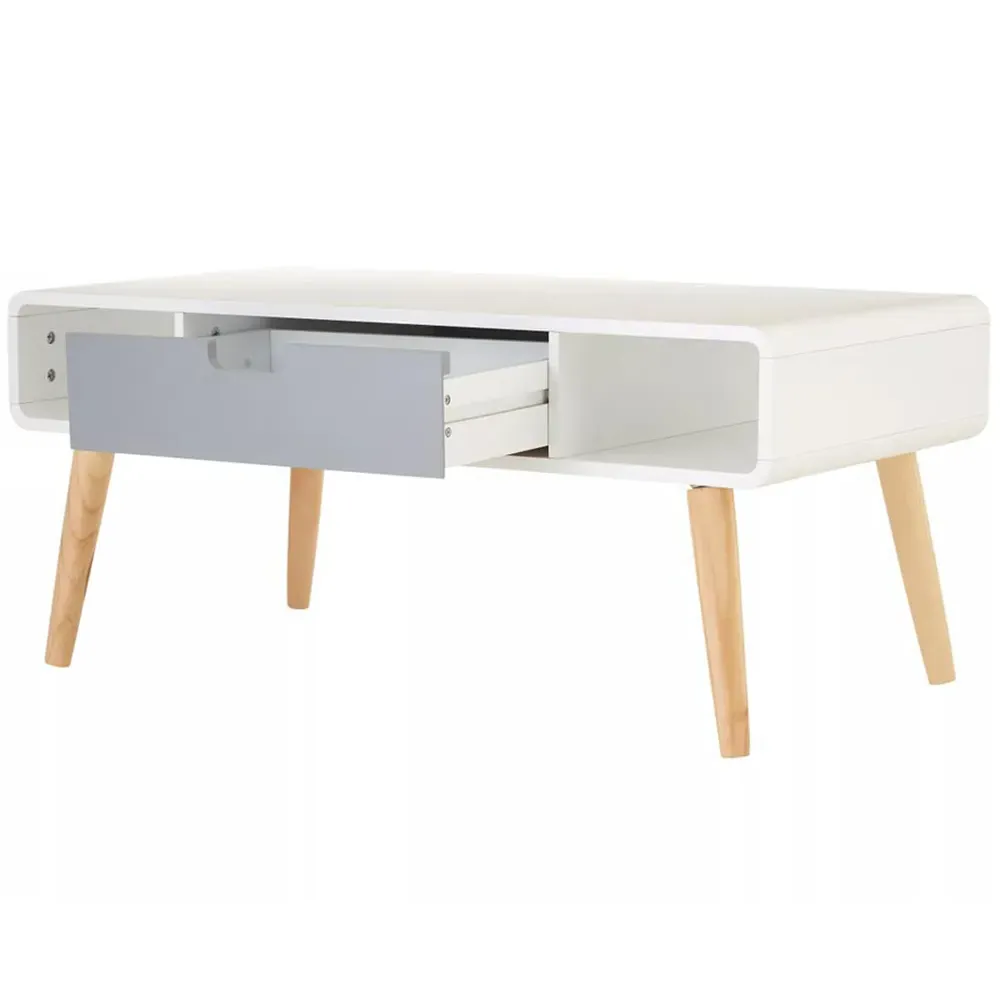 Milo Coffee Table with Drawer - Multi, Pine