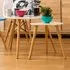 Nostra Nest of Tables Set of 2 - White, Wood