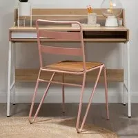 Premier Housewares Bradbury Desk with Drawer - Cream, Oak